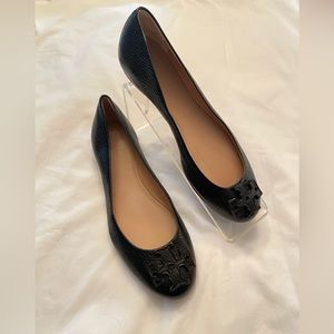 ❌SOLD❌ Tory Burch Flats~Black Pebbled Leather 7M EUC!